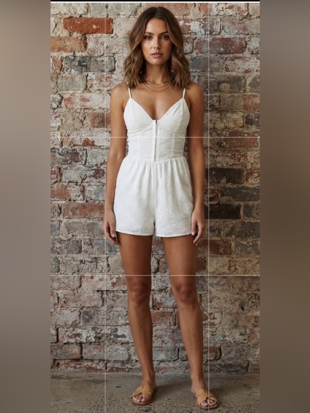 Windsor White Eyelet Romper